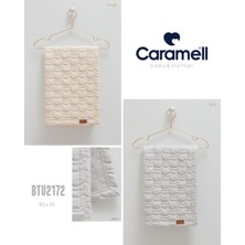 Caramell  Bebek Battaniyesi Yeni Sezon Penye ve Yumuşak Dokulu 80X90 Capitone 2172