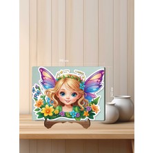 12 Parça Mdf Lazer Kesim Çocuk Puzzle Yapboz 14 x 19 cm V7