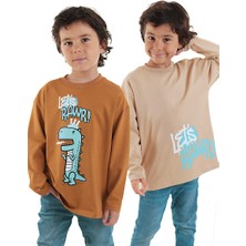 Let's Rawr Erkek Çocuk 2'li Paket T-Shirt