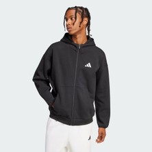 Adidas Sportswear JI8768 Future Icons Small Logo Full-Zip Hoodie