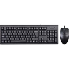 A4 TECH KM-72620D USB Q Trk Optic Mouse Siyah Multimedya Klavye - Mouse Set