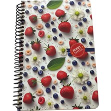 Berry Notes 17X24 Desenli Sert Kapak Defter Çizgili 120 Sayfa