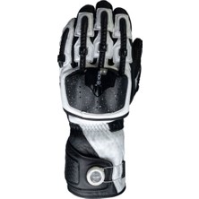 Knox Handroid MK5 Korumalı Deri Motosiklet Eldiveni Siyah  Beyaz