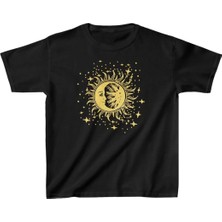 Çocuk Unisex Baskılı T-Shirt - Siyah