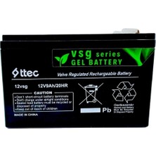 Ttec 12V 9AH Jel Akü Ttec – Akülü Scooter Sistemlerine Uygun