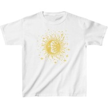 Çocuk Unisex Baskılı T-Shirt - Beyaz