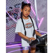 Çocuk Unisex Baskılı T-Shirt - Beyaz