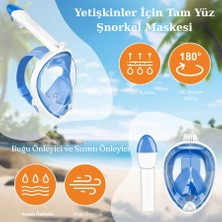 Shipment L/xl Beden Şnorkel Dalış Maskesi Full Face Tam Deniz Altı Keşif Maskesi