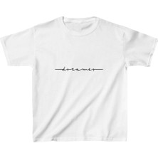 Çocuk Unisex Baskılı T-Shirt - Beyaz