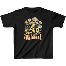 Çocuk Unisex Baskılı T-Shirt - Siyah