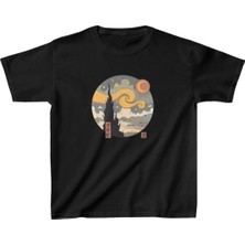 Çocuk Unisex Baskılı T-Shirt - Siyah