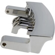 FullYedek Vestel cm 8810 Uyumlu Mandal Krom Renk Çamaşır Makinesi Kapak Tutamak Mandalı