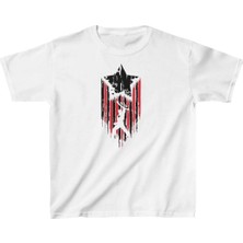 Unisex Çocuk Baskılı T-Shirt - Beyaz