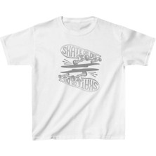 Unisex Çocuk Baskılı T-Shirt - Beyaz