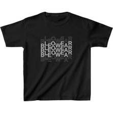 Unisex Çocuk Baskılı T-Shirt - Siyah