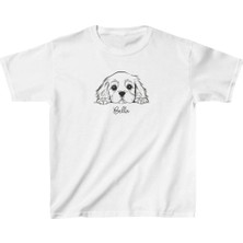 Unisex Çocuk Baskılı T-Shirt - Beyaz