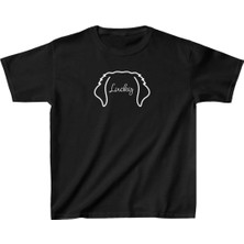 Unisex Çocuk Baskılı T-Shirt - Siyah