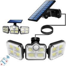 Uzaktan Kumandalı 122 LED Sensörlü Bahçe Lambası