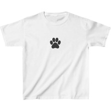 Unisex Çocuk Baskılı T-Shirt - Beyaz