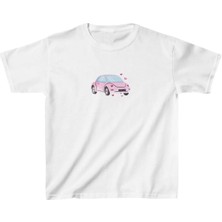 Unisex Çocuk Baskılı T-Shirt - Beyaz