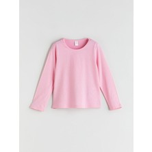 Bisiklet Yaka Basic Kız Çocuk Tişört  (W5)