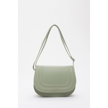 SHAKA Mint Yeşil SHK93 Suni Deri 2 Bölmeli Modern Kol ve Omuz Çantası Basic Koleksiyon