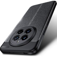 Honor Magic 7 Pro Kılıf Kamera Korumalı Dikiş Desenli Darbe Emici Deri Görünüm Silikon Kapak