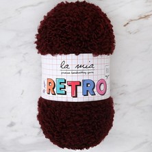 La Mia Retro Koyu Kahverengi El Örgü Ipi - LM3201