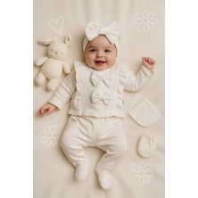 Naturel Fiyonklu Yenidoğan &kız Bebek 10'lu Hastane Çıkışı Zıbın Seti