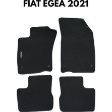 Fiat Egea 2021 Tam Uyumlu Velur Halı Paspas - Kalın Malzeme