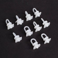 Loren Perde Düğmesi 10 Adet Dikdörtgen Tabanlı