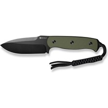 Sencut Toxodon Fixed Blade Knife G10 Od Green Handle Black Blade Bıçak