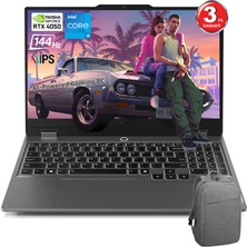 Lenovo Loq Intel Core I5 12600HX 64GB 1tb SSD RTX4050 Freedos 15.6" IPS 144Hz Taşınabilir Bilgisayar + Çanta 83GS00P6TR-641C