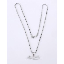 K.atatürk Imzalı Çelik Kolye