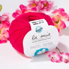 La Mia Pastel Cotton Fuşya El Örgü Ipi - L058 - 33613