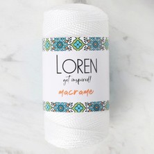 Loren Macrame Beyaz El Örgü Ipi - Rm 002 - 34324