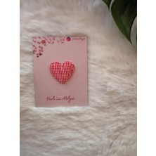 Parla'nın Atölyesi Az Saçlı ve Saçsız Bebek Tokası(Kalp)