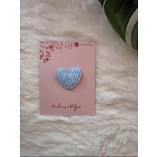 Parla'nın Atölyesi Az Saçlı ve Saçsız Bebek Tokası(Kalp)