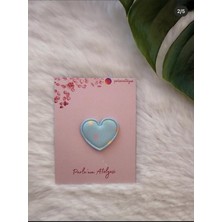 Parla'nın Atölyesi Az Saçlı ve Saçsız Bebek Tokası(Kalp)