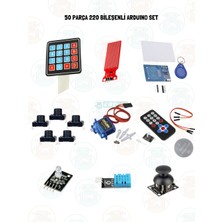 Arduino Başlangıç Seti 50 Parça 220 Bileşenli Gelişmiş Maker Seti + Saklama Kutulu