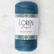Loren Macrame Petrol Mavisi El Örgü Ipi - Rm 0238 - 34356