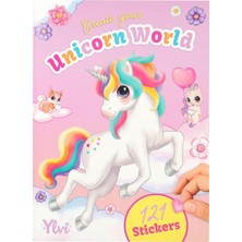 Mena Rise 12703 Ylvi Create Your Unicorn World - Çıkartma Defteri, 20 Renkli Arka Plan Sayfası, 6 Çıkartma Sayfası Dahil