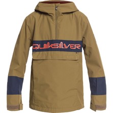 Quiksilver Steeze Youth B Erkek Çocuk Yeşil Snowboard Ceketi