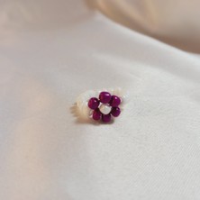 Crystal Atelier Miyuki Boncuk Papatya Yüzük-Papatya Yüzük-Miyuki Yüzük-Minimal Papatya Yüzük-Boncuk Yüzük-Bayan Papatya Yüzük-Çiçek Yüzük-Kadın Yüzük-Ip Yüzük