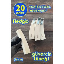 Vixpet Fledgio 16 cm Ahşap Güvercin Tüneği | 20 Adet | Bekar Tüneği | Ahşap Tünek | Kuş Tüneği | Dinlenme Tüneği