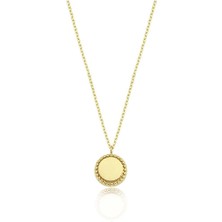 Fasek Gold Altın Kolye - Top Top Pul 14 Ayar Altın Kolye