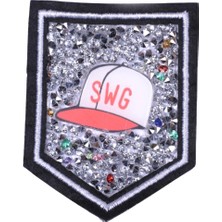 Marsilyan Aplike Ütü Ile Yapışan Taşlı Şapka Arma 5x5 cm