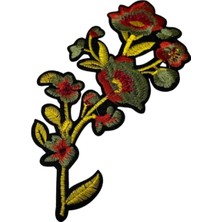 Marsilyan Aplike Ütü Ile Yapışan Büyük Çiçek Sarı Arma 12X6 cm