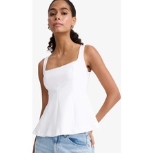 DeFacto Fitted Kare Yaka Askılı Bluz F3471AX25AU