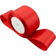 Marsilyan Saten Kurdele 6 cm Kırmızı 1 Metre